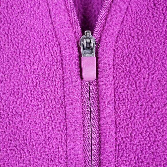 Lands End Pullover Fleece Women’s Plus Size XL 18 Quarter Zip Purple LS - Picture 4 of 10